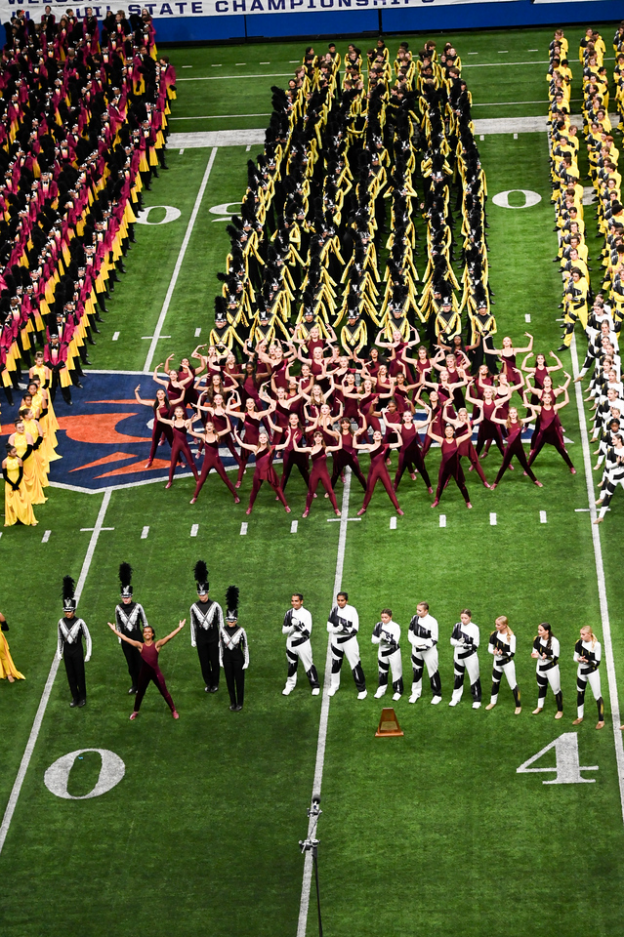 Vandegrift band & Vision Dance Co. are 6A UIL State Champions Four